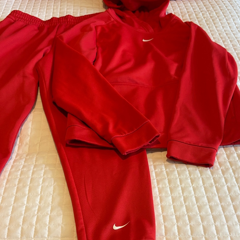 Nike Bold Red Hoodie and Joggers Set